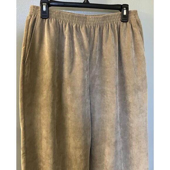 Alfred Dunner Tan Comfort Easy Wear Corduroy Straight Slacks Size 14 NWOT - Picture 3 of 5